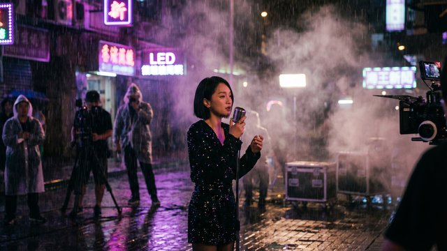 91传媒霓虹夜色MV拍摄花絮